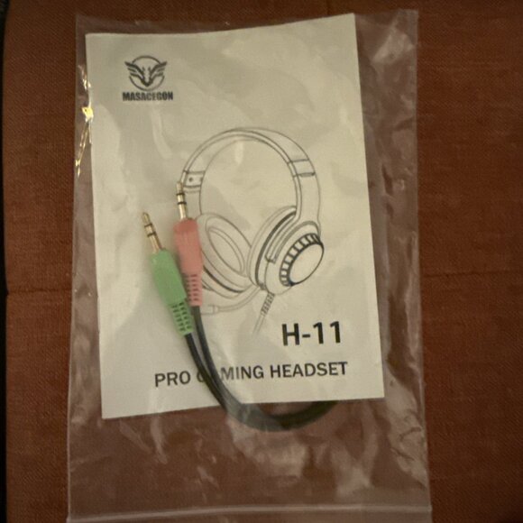 Masacegon H-11 Pro Gaming Headset Replacement Cord  New - Picture 1 of 2
